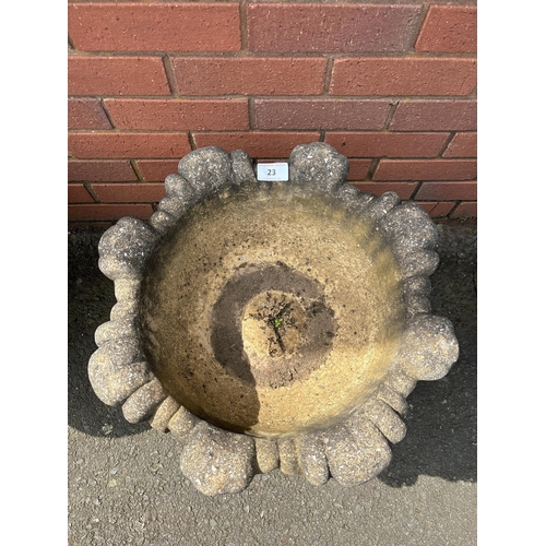 23 - COMPOSITE STONE URN AF