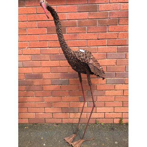 3 - VICTORIAN PRIMATIVE CAST FLAMINGO