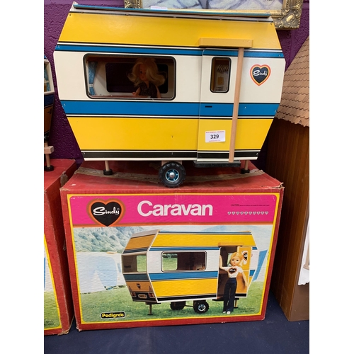 329 - SINDY DOLL & CARAVAN