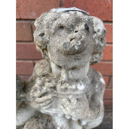 43 - COMPOSITE STONE FIGURE