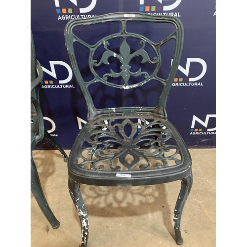 13 - WROUGHT IRON CHAIRS