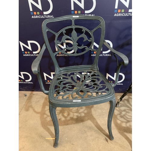 13 - WROUGHT IRON CHAIRS