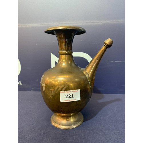 221 - BRONZE EWER