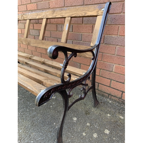 23 - CAST IRON BENCH