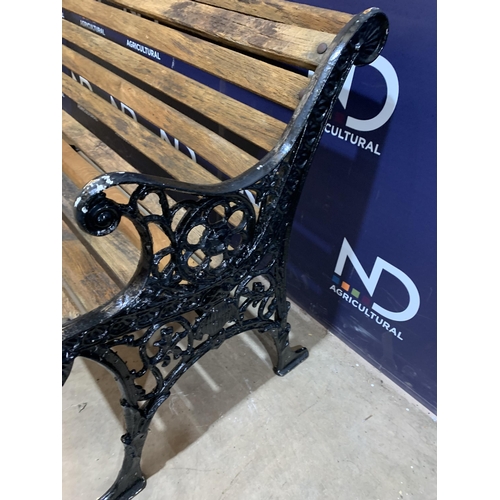 24 - CAST IRON BENCH