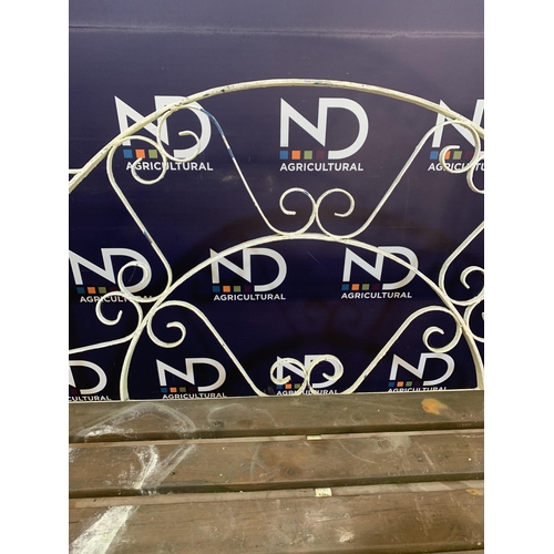 25 - WROUGHT IRON BENCH