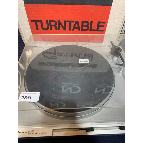 285I - GARRARD TURNABLE WITH BOX