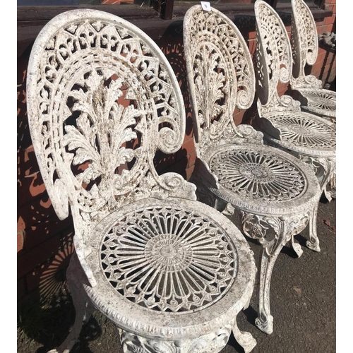 30 - 4 CAST IRON GARDEN CHAIRS