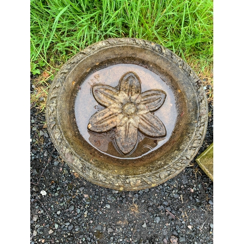 36 - COMPOSITE STONE BIRD BATH