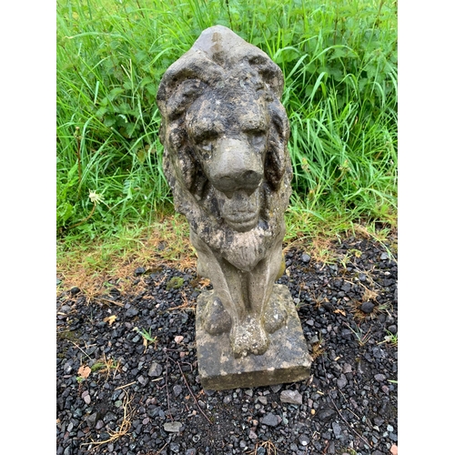 38 - COMPOSITE STONE LION