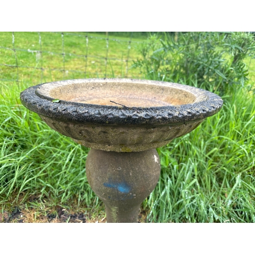 48 - COMPOSITE STONE BIRD BATH