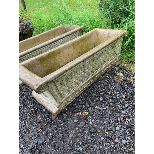 52 - COMPOSITE STONE TROUGHS