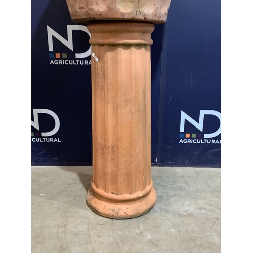 17 - TERRACOTTA PLINTH & PLANTER