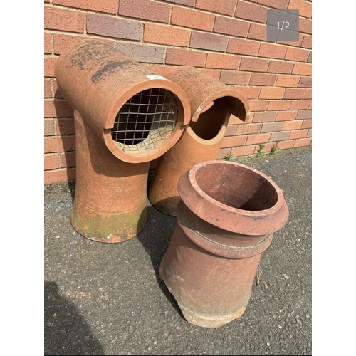 50 - TERRACOTTA CHIMNEY POTS
