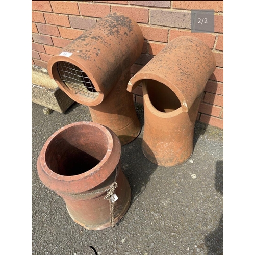 50 - TERRACOTTA CHIMNEY POTS