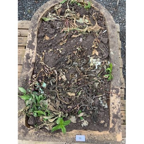 58 - 16TH CENTURY CARVED SANDSTONE TROUGH