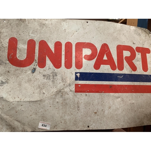 834 - UNIPART METAL SIGN