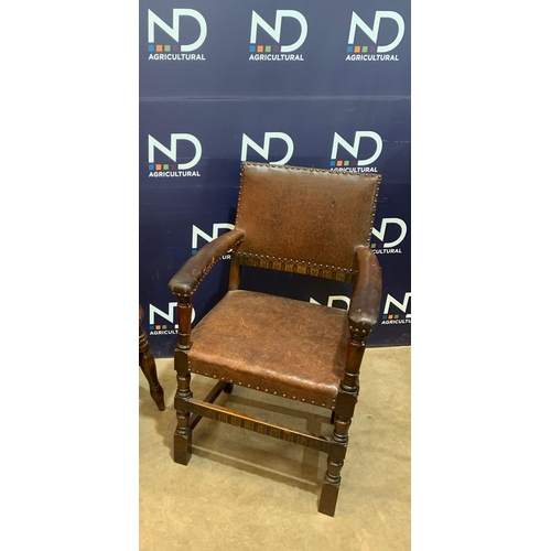 835 - LEATHER CHAIR