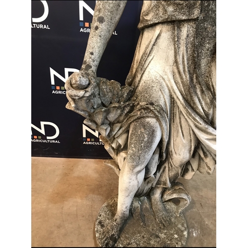 27 - COMPOSITE STONE LARGE LADY FIGURE