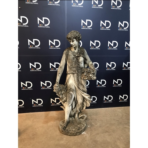 27 - COMPOSITE STONE LARGE LADY FIGURE