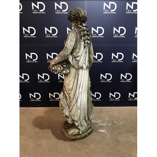 27 - COMPOSITE STONE LARGE LADY FIGURE