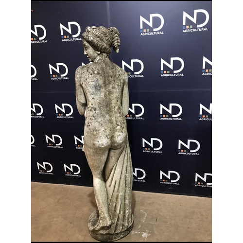 28 - COMPOSITE STONE LARGE LADY FIGURE