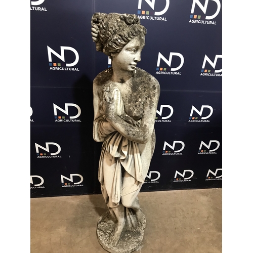 28 - COMPOSITE STONE LARGE LADY FIGURE