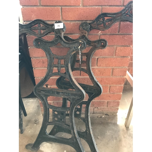21 - CAST BENCH ENDS