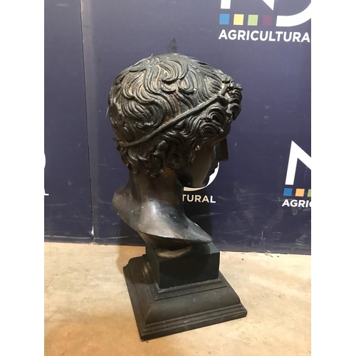 4 - BRONZE BUST ON PLINTH