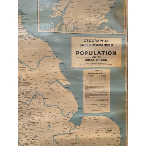 539 - POPULATION MAP OF GREAT BRITAIN