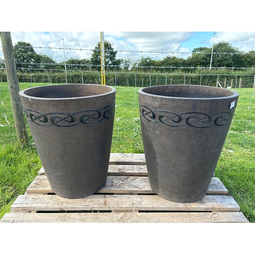 69 - PAIR OF TERRACOTTA PLANT POTS