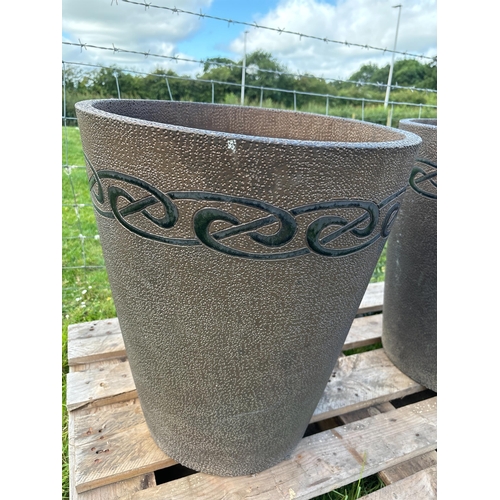 69 - PAIR OF TERRACOTTA PLANT POTS