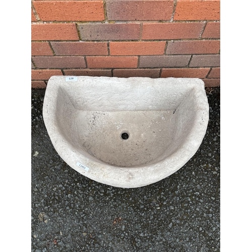 128 - COMPOSITE STONE TROUGH