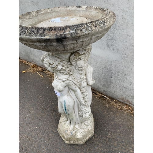 137 - COMPOSITE STONE BIRD BATH