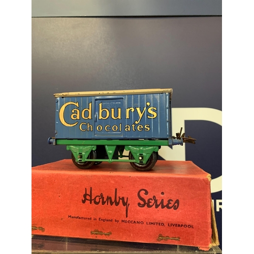 175 - 4 HORNBY WAGONS CADBURY ETC