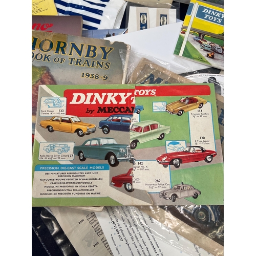 185 - VINTAGE DINKY CATALOGUES ETC