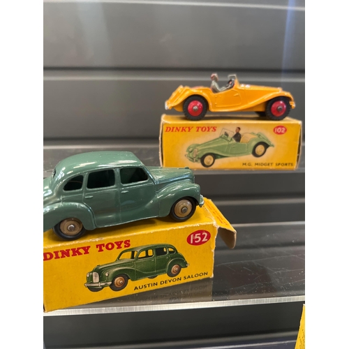 195 - BOXED ORIGINAL DINKY CAR TOYS