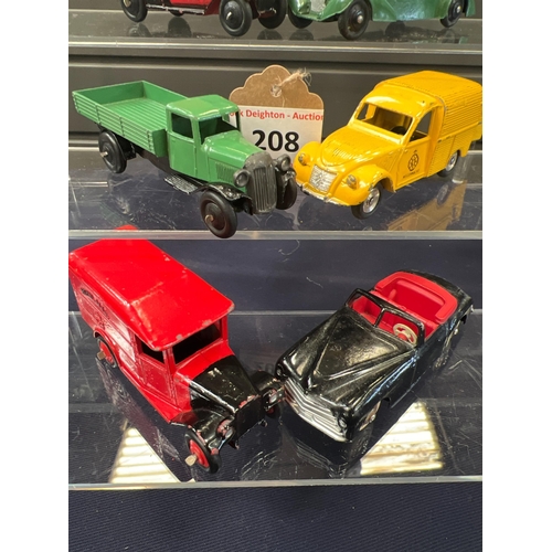 208 - VINTAGE ORIGINAL MECCANO DINKY CARS