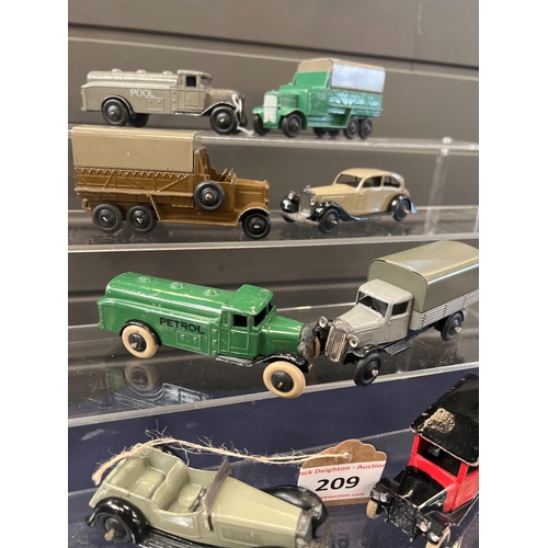 209 - VINTAGE ORIGINAL MECCANO DINKY CARS ETC