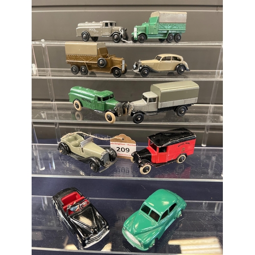 209 - VINTAGE ORIGINAL MECCANO DINKY CARS ETC