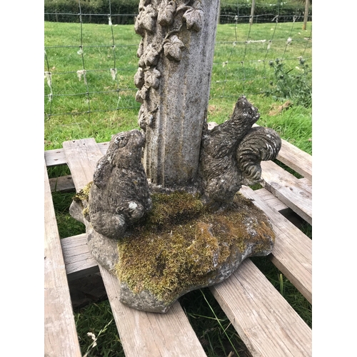 23 - COMPOSITE STONE GARDEN FIGURE