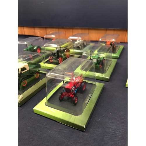 240 - TEN DIECAST TRACTORS