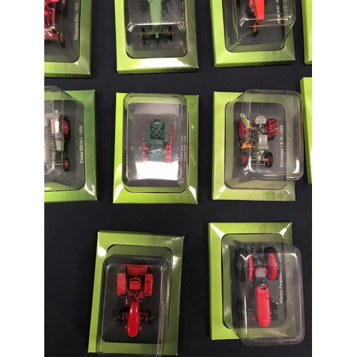 243 - TEN DIECAST TRACTORS