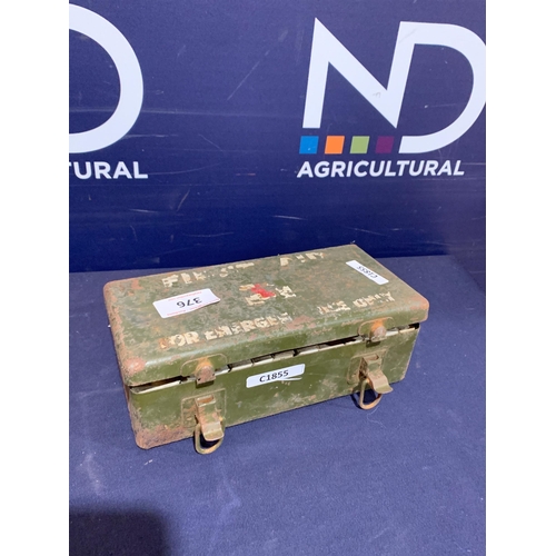 376 - VINTAGE FIRST AID TIN