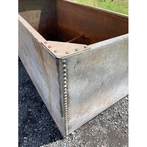 40 - LARGE GALVANISED RIVETED TROUGH