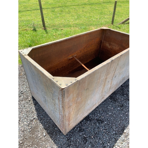 40 - LARGE GALVANISED RIVETED TROUGH