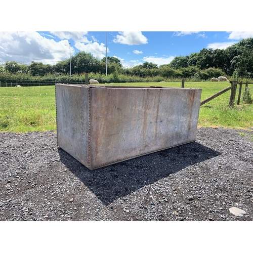 40 - LARGE GALVANISED RIVETED TROUGH