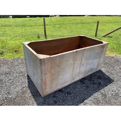 40 - LARGE GALVANISED RIVETED TROUGH