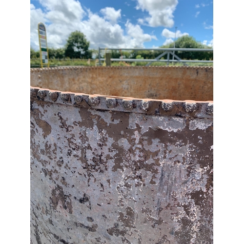 42 - LARGE HEAVY GALVANISED ROUND TROUGH