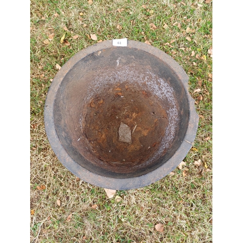 61 - CAST IRON CAULDRON